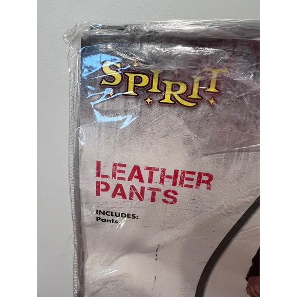 Spirit‎ Halloween Adult Leather Pants Costume Rocker Biker Cosplay Medium - Picture 3 of 5